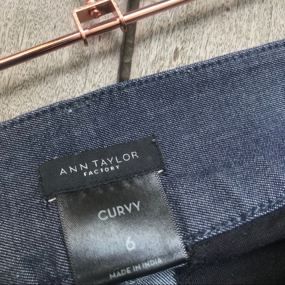 ANN TAYLOR FACTORY Grey Slit Pocketed Dress Pants - Picture 8 of 8